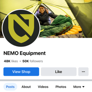 Nemo Equipment Facebook Feed